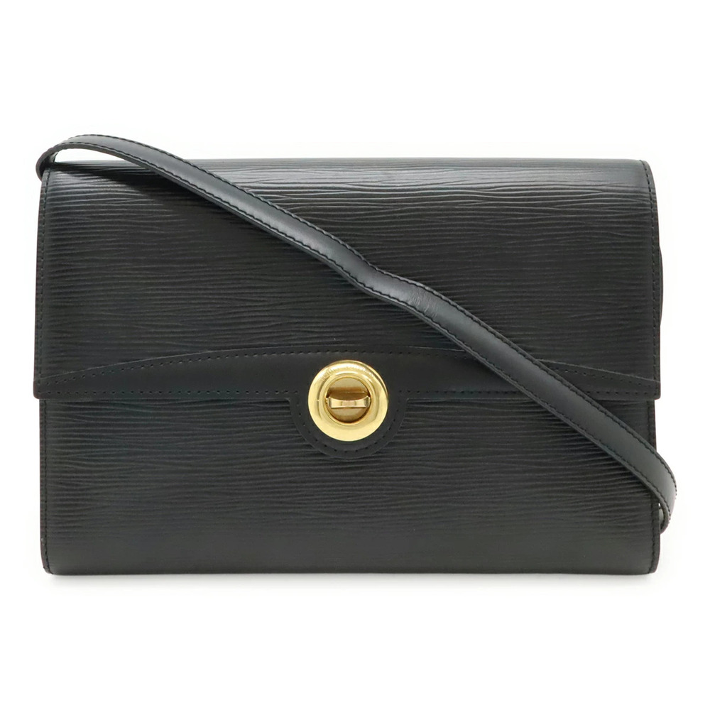 LOUIS VUITTON Epi Arche Shoulder Bag Pochette Clutch Noir Black